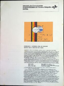 Edital 1974 13 Assembleia Bem Estar dos Cegos Sem Selo