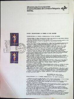 Edital 1974 27 Sao Silvestre Atletismo Esporte Corrida Com Selo CPD e CBC SP