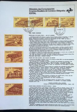 Edital 1975 03 Fortes Coloniais Militar Com Selo CPD SP