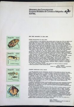 Edital 1975 05 Peixes Agua Doce Com Selo