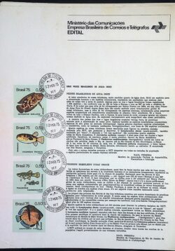 Edital 1975 05 Peixes Agua Doce Sem Selo CPD MT