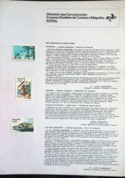 Edital 1975 08 Preservação Flora Fauna Com Selo