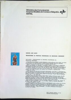 Edital 1975 10 Franciscana Imaculada Conceicao Sem Selo