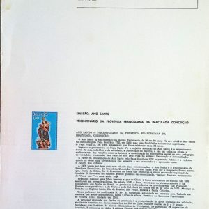 Edital 1975 10 Franciscana Imaculada Conceicao Sem Selo