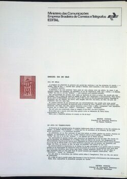 Edital 1975 11 Dia do Selo Sem Selo