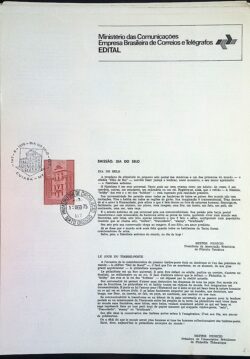 Edital 1975 11 Dia do Selo Sem Selo CPD e CBC MT