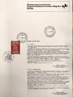 Edital 1975 11 Dia do Selo Sem Selo CPD e CBC RS Porto Alegre