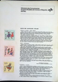 Edital 1975 12 Manifestacoes Populares Com Selo