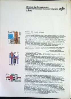 Edital 1975 15 Cidades Historicas Sem Selo