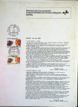 Edital 1975 16 Dia do Selo Com Selo CPD e CBC SP