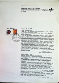 Edital 1975 16 Dia do Selo Sem Selo CPD MT