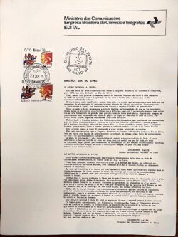 Edital 1975 16 Dia do Selo Sem Selo CPD e CBC SP