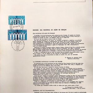 Edital 1975 20 Acao de Gracas Com Selo CPD e CBC SP