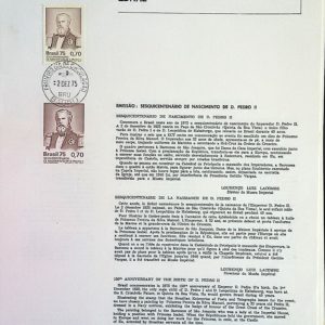 Edital 1975 21 Dom Pedro II Com Selo CPD Bauru