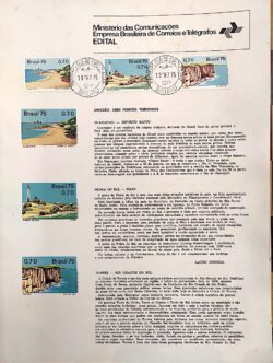 Edital 1975 22 Pontos Turisticos Farol Com Selo CPD Bauru