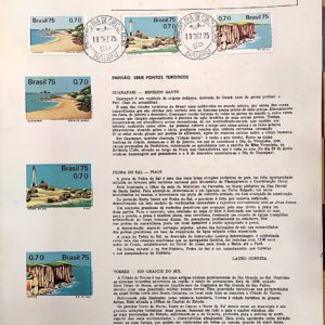Edital 1975 22 Pontos Turisticos Farol Com Selo CPD Bauru