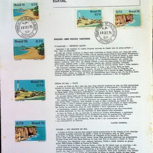 Edital 1975 22 Pontos Turisticos Farol Com Selo CPD SP