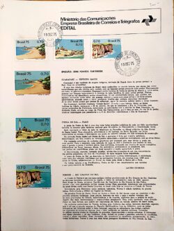 Edital 1975 22 Pontos Turisticos Farol Com Selo CPD São José do Rio Preto