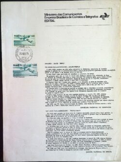 Edital 1975 23 Salto Triplo Com Selo CPD Bauru