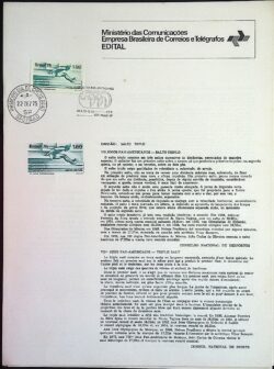 Edital 1975 23 Salto Triplo Com Selo CPD e CBC SP