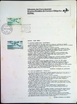 Edital 1975 23 Salto Triplo Com Selo CPD e CBC SP B