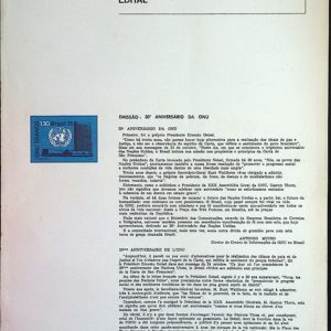Edital 1975 24 Aniversario ONU Sem Selo