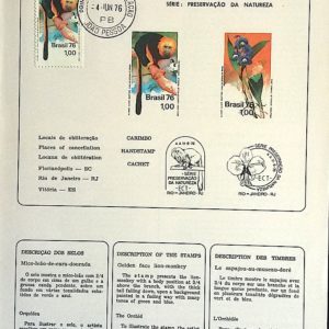 Edital 1976 10 Preservação Natureza Com Selo CPD PB João Pessoa