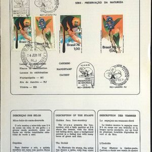 Edital 1976 10 Preservação Natureza Com Selo CPD e CBC RJ