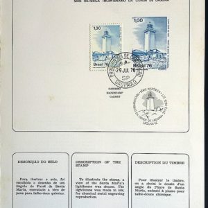 Edital 1976 14 Laguna Farol Navegação Com Selo CPD SP