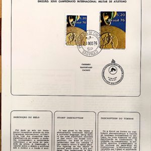 Edital 1976 18 Militar Atletismo Com Selo CPD SP
