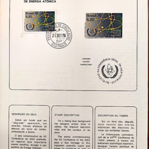 Edital 1976 21 Energia Atomica Com Selo CPD SP