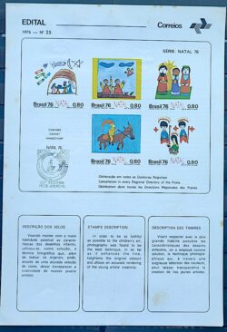 Edital 1976 25 Natal Religião Com Selo Interno CPD e CBC SP