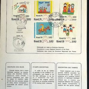 Edital 1976 25 Natal Religião Com Selo Sobreposto CPD e CBC RJ