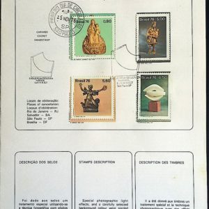 Edital 1976 27 Escultura Arte Brasil Com Selo Sobreposto CBC e CPD SP