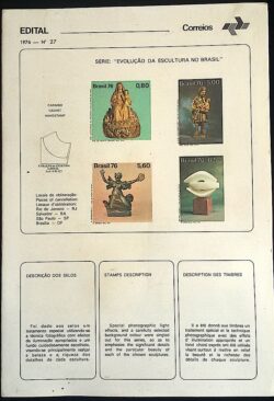 Edital 1976 27 Escultura Arte Brasil Sem Selo
