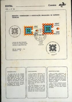 Edital 1976 30 Normas Tecnicas Com Selo CBC e CPD RJ