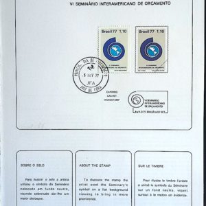 Edital 1977 03 Orçamento Economia Com Selo CPD MG Juiz de Fora