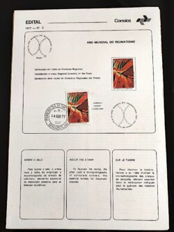 Edital 1977 05 Reumatismo Saúde Com Selo CBC e CPD DF