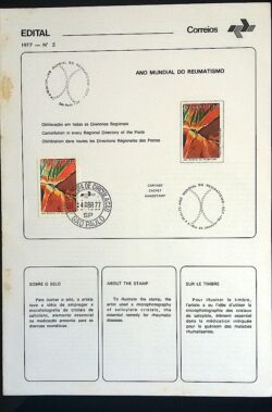 Edital 1977 05 Reumatismo Saúde Com Selo CBC e CPD SP