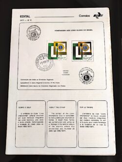 Edital 1977 06 Lions Sociedade Com Selo CBC e CPD SC
