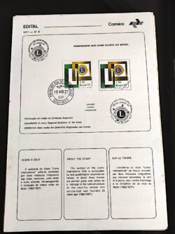 Edital 1977 06 Lions Sociedade Com Selo CBC e CPD SP