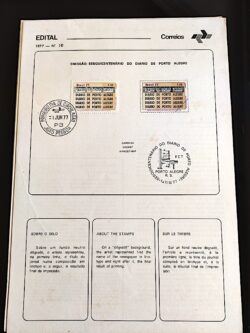 Edital 1977 10 Jornal Diário de Porto Alegre Com Selo CPD João Pessoa