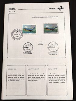 Edital 1977 11 Meio Ambiente Baleia Com Selo CBC e CPD João Pessoa