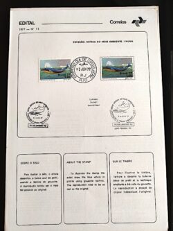 Edital 1977 11 Meio Ambiente Baleia Com Selo CBC e CPD RIO