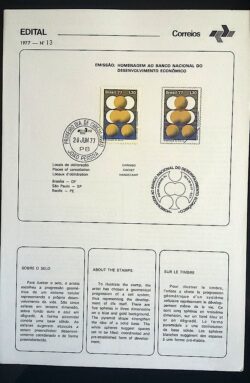 Edital 1977 13 Banco Desenvolvimento Economico Economia Com Selo CPD PB João Pessoa