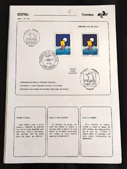 Edital 1977 18 Dia Selo Serviço Postal Com Selo CPD e CBC João Pessoa