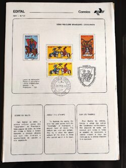 Edital 1977 21 Folclore Festa Cavalhada Com Selo CPD Ribeirão Preto