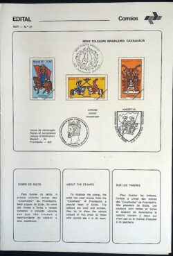 Edital 1977 21 Folclore Festa Cavalhada Sem Selo CBC PB João Pessoa