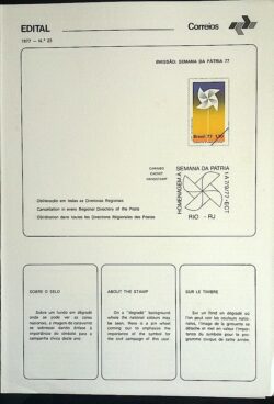 Edital 1977 23 Semana Patria Sem Selo