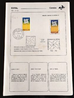 Edital 1977 23 Semana Pátria Cívica Com Selo CPD e CBC João Pessoa